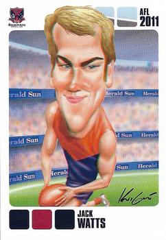 2011 Herald Sun AFL  - All Star Caricature #NNO Jack Watts Front